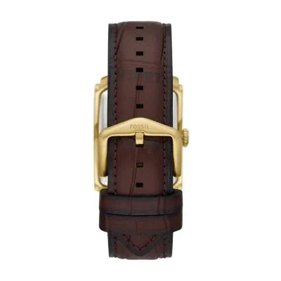 Carraway Three-Hand Brown Croco Leather Watch Carraway Three-Hand Brown Croco Leather Watch