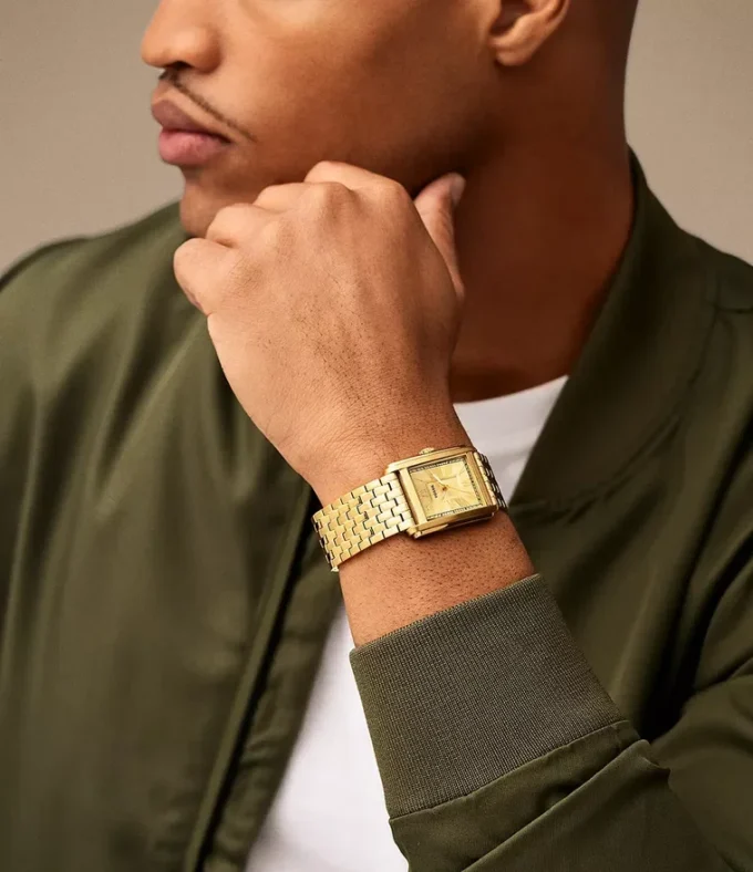 Carraway Three-Hand Gold-Tone Stainless Steel Watch Carraway Three-Hand Gold-Tone Stainless Steel Watch