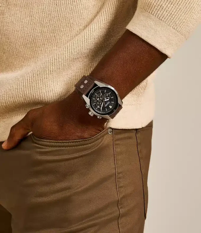 Coachman Chronograph Brown Leather Watch Coachman Chronograph Brown Leather Watch