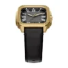 Crosby Three-Hand Black Leather Watch Crosby Three-Hand Black Leather Watch