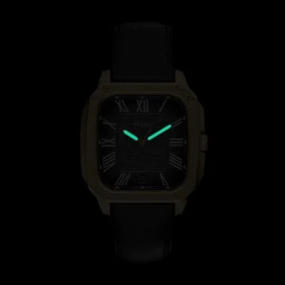 Crosby Three-Hand Black Leather Watch Crosby Three-Hand Black Leather Watch