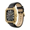 Crosby Three-Hand Black Leather Watch Crosby Three-Hand Black Leather Watch
