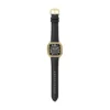 Crosby Three-Hand Black Leather Watch Crosby Three-Hand Black Leather Watch