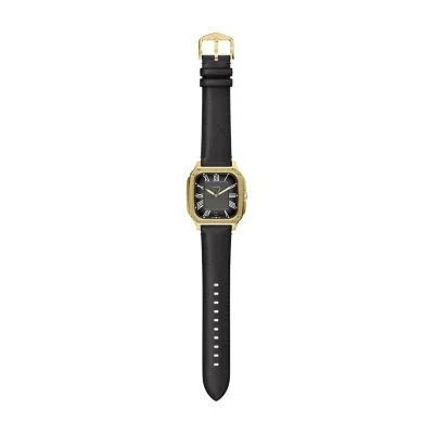 Crosby Three-Hand Black Leather Watch Crosby Three-Hand Black Leather Watch