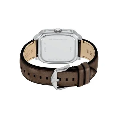 Crosby Three-Hand Brown Leather Watch Crosby Three-Hand Brown Leather Watch
