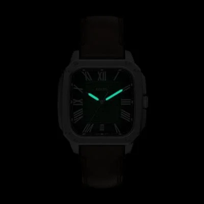 Crosby Three-Hand Brown Leather Watch Crosby Three-Hand Brown Leather Watch