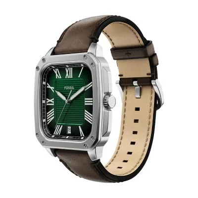 Crosby Three-Hand Brown Leather Watch Crosby Three-Hand Brown Leather Watch
