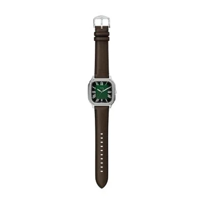 Crosby Three-Hand Brown Leather Watch Crosby Three-Hand Brown Leather Watch