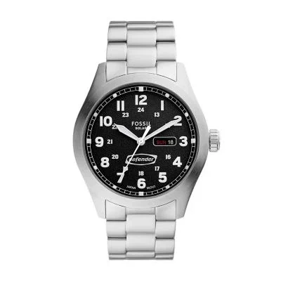 Defender Solar-Powered Stainless Steel Watch Defender Solar-Powered Stainless Steel Watch