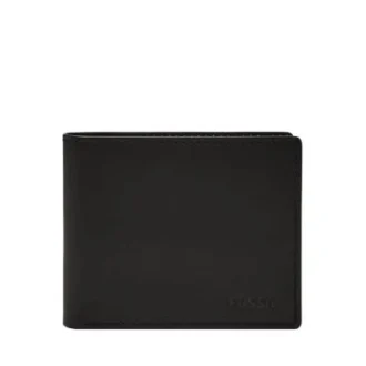 Derrick Leather RFID Bifold with Flip ID Wallet