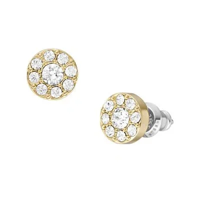 Ellis All Stacked Up Gold-Tone Stainless Steel Stud Earrings Ellis All Stacked Up Gold-Tone Stainless Steel Stud Earrings