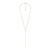 Ellis All Stacked Up Gold-Tone Stainless Steel Y-Neck Necklace Ellis All Stacked Up Gold-Tone Stainless Steel Y-Neck Necklace