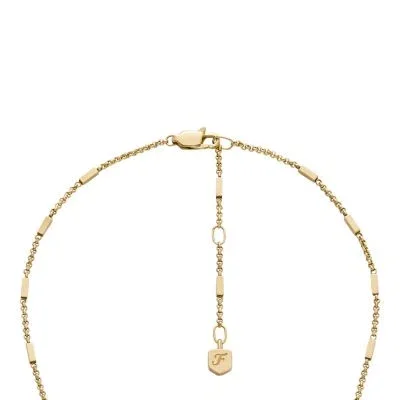 Ellis All Stacked Up Gold-Tone Stainless Steel Y-Neck Necklace Ellis All Stacked Up Gold-Tone Stainless Steel Y-Neck Necklace