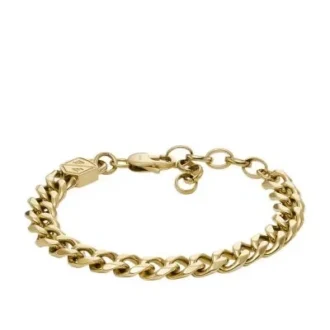 Ellis Core Chains Gold-Tone Stainless Steel Chain Bracelet Ellis Core Chains Gold-Tone Stainless Steel Chain Bracelet