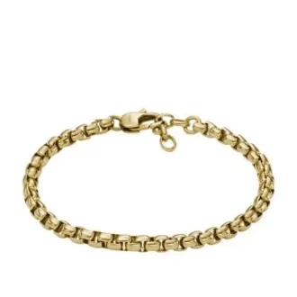 Ellis Core Chains Gold-Tone Stainless Steel Chain Bracelet Ellis Core Chains Gold-Tone Stainless Steel Chain Bracelet