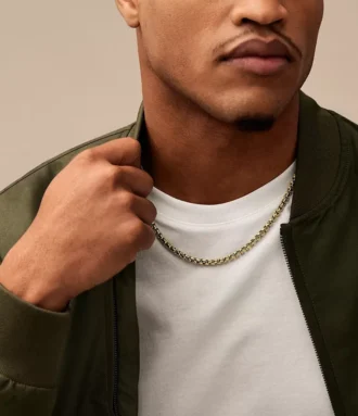 Ellis Core Chains Gold-Tone Stainless Steel Chain Necklace Ellis Core Chains Gold-Tone Stainless Steel Chain Necklace