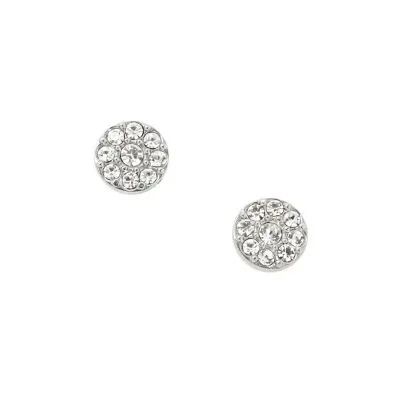 Ellis Disc Silver-Tone Stainless Steel Stud Earrings Ellis Disc Silver-Tone Stainless Steel Stud Earrings