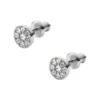 Ellis Disc Silver-Tone Stainless Steel Stud Earrings Ellis Disc Silver-Tone Stainless Steel Stud Earrings