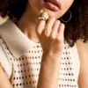 Ellis Domed Collection Gold-Tone Stainless Steel Band Ring Ellis Domed Collection Gold-Tone Stainless Steel Band Ring