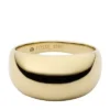 Ellis Domed Collection Gold-Tone Stainless Steel Band Ring Ellis Domed Collection Gold-Tone Stainless Steel Band Ring