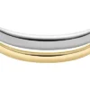 Ellis Domed Collection Two-Tone Stainless Steel Cuff Bracelet Ellis Domed Collection Two-Tone Stainless Steel Cuff Bracelet