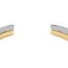 Ellis Domed Collection Two-Tone Stainless Steel Cuff Bracelet Ellis Domed Collection Two-Tone Stainless Steel Cuff Bracelet
