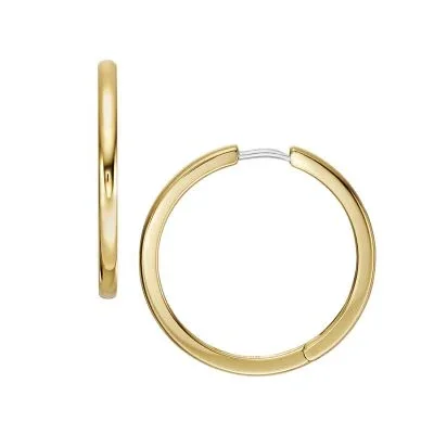 Ellis Essentials Gold-Tone Stainless Steel Hoop Earrings Ellis Essentials Gold-Tone Stainless Steel Hoop Earrings
