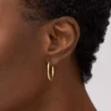 Ellis Essentials Gold-Tone Stainless Steel Hoop Earrings Ellis Essentials Gold-Tone Stainless Steel Hoop Earrings