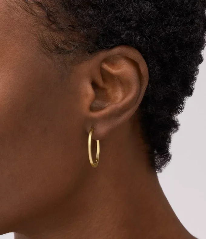 Ellis Essentials Gold-Tone Stainless Steel Hoop Earrings Ellis Essentials Gold-Tone Stainless Steel Hoop Earrings