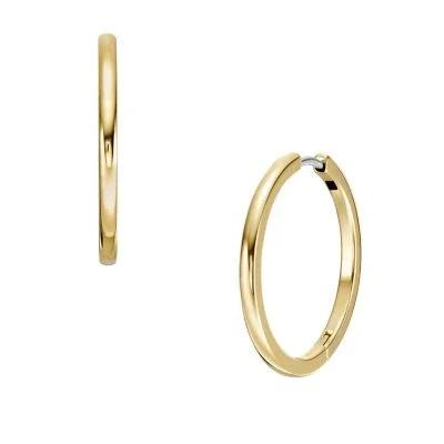 Ellis Essentials Gold-Tone Stainless Steel Hoop Earrings Ellis Essentials Gold-Tone Stainless Steel Hoop Earrings