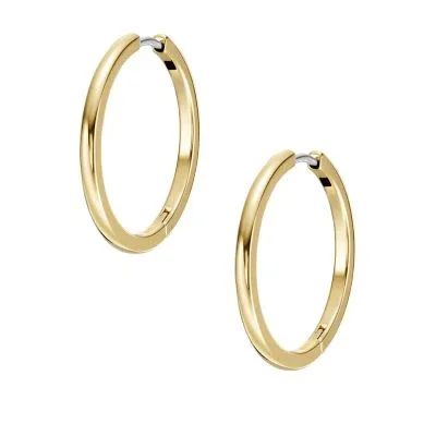 Ellis Essentials Gold-Tone Stainless Steel Hoop Earrings Ellis Essentials Gold-Tone Stainless Steel Hoop Earrings
