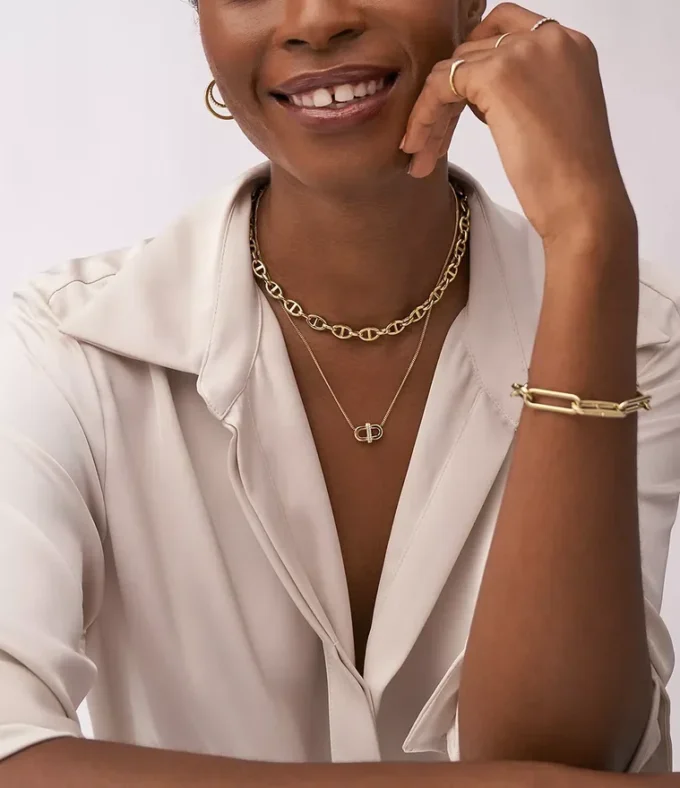 Ellis Essentials Gold-Tone Stainless Steel Hoop Earrings Ellis Essentials Gold-Tone Stainless Steel Hoop Earrings
