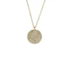 Ellis Glitz Disc Gold-Tone Stainless Steel Chain Necklace Ellis Glitz Disc Gold-Tone Stainless Steel Chain Necklace