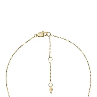 Ellis Glitz Disc Gold-Tone Stainless Steel Chain Necklace Ellis Glitz Disc Gold-Tone Stainless Steel Chain Necklace