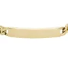 Ellis Gold-Tone Stainless Steel Chain Bracelet