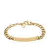 Ellis Gold-Tone Stainless Steel ID Bracelet Ellis Gold-Tone Stainless Steel ID Bracelet