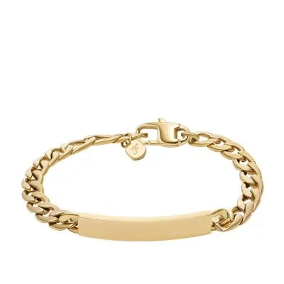 Ellis Gold-Tone Stainless Steel ID Bracelet Ellis Gold-Tone Stainless Steel ID Bracelet