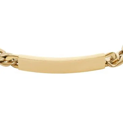 Ellis Gold-Tone Stainless Steel ID Bracelet Ellis Gold-Tone Stainless Steel ID Bracelet
