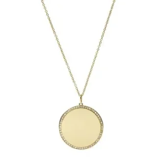Ellis Gold-Tone Stainless Steel Pendant Necklace