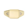 Ellis Gold-Tone Stainless Steel Signet Ring Ellis Gold-Tone Stainless Steel Signet Ring