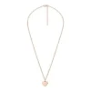 Ellis Heart Rose Gold-Tone Stainless Steel Necklace Ellis Heart Rose Gold-Tone Stainless Steel Necklace