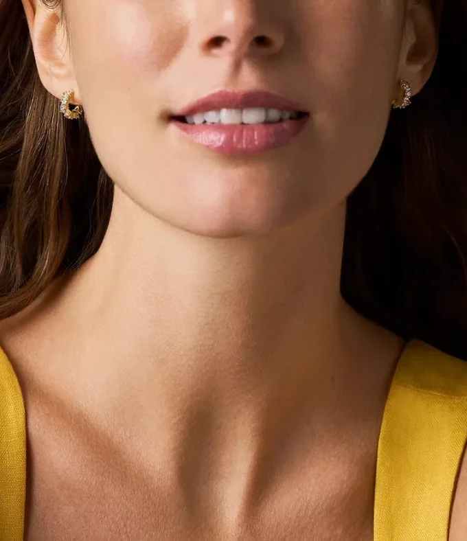 Ellis Mixed Shapes Gold-Tone Brass Hoop Earrings Ellis Mixed Shapes Gold-Tone Brass Hoop Earrings