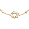 Ellis Mixed Shapes Gold-Tone Brass Station Bracelet Ellis Mixed Shapes Gold-Tone Brass Station Bracelet