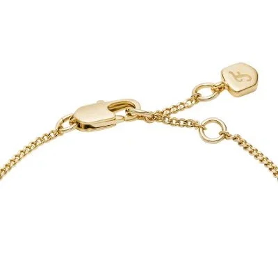 Ellis Mixed Shapes Gold-Tone Brass Station Bracelet Ellis Mixed Shapes Gold-Tone Brass Station Bracelet