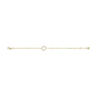 Ellis Mixed Shapes Gold-Tone Brass Station Bracelet Ellis Mixed Shapes Gold-Tone Brass Station Bracelet