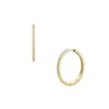 Ellis Pavé Glitz Gold-Tone Brass Hoop Earrings Ellis Pavé Glitz Gold-Tone Brass Hoop Earrings