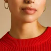 Ellis Pavé Glitz Gold-Tone Brass Hoop Earrings Ellis Pavé Glitz Gold-Tone Brass Hoop Earrings