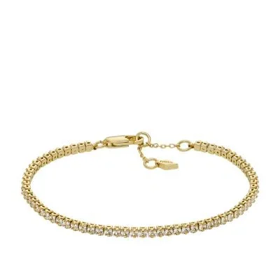 Ellis Pavé Glitz Gold-Tone Brass Tennis Chain Bracelet Ellis Pavé Glitz Gold-Tone Brass Tennis Chain Bracelet