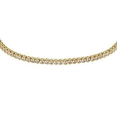 Ellis Pavé Glitz Gold-Tone Brass Tennis Chain Bracelet Ellis Pavé Glitz Gold-Tone Brass Tennis Chain Bracelet