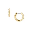 Ellis Pavé Glitz Gold-Tone Stainless Steel Hoop Earrings Ellis Pavé Glitz Gold-Tone Stainless Steel Hoop Earrings